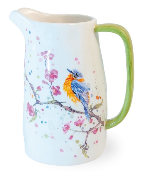 Pitcher - Bird & Cherry Blossoms