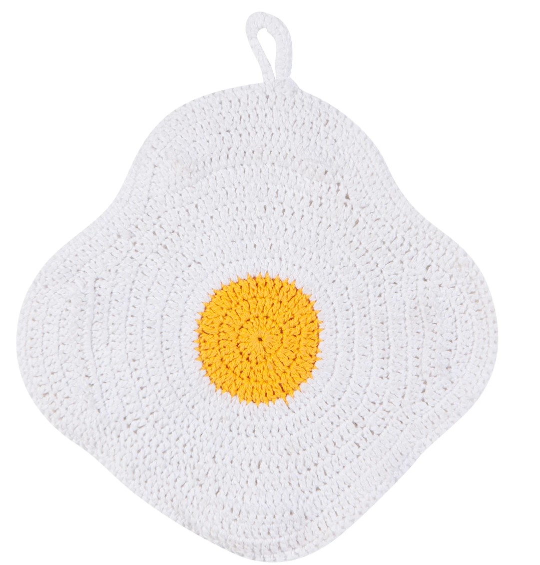 Trivet Crochet, Eggs The Joyful Gourmet