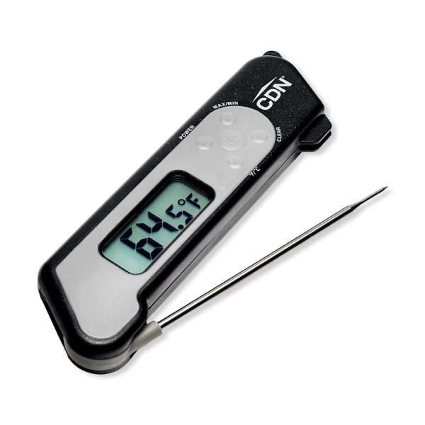 Thermometer - Thermocouple, Folding, Black