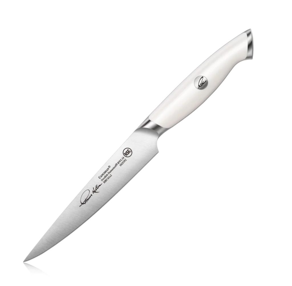 Knife Utility, Fine Edge, White, Thomas Keller Signature, 5" The