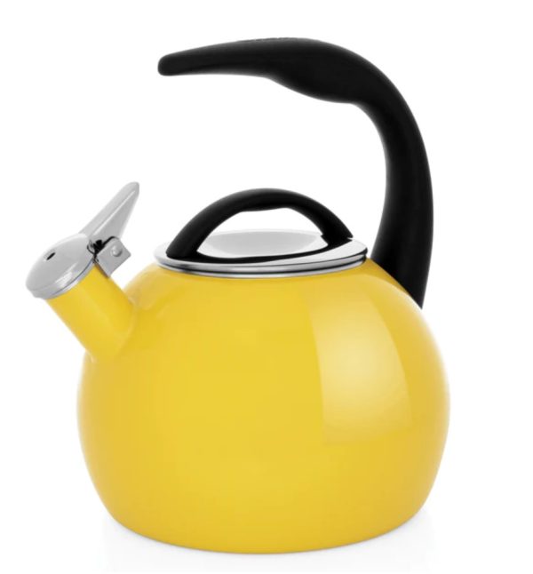 Teakettle - Enamel on Steel, Anniversary, Canary Yellow