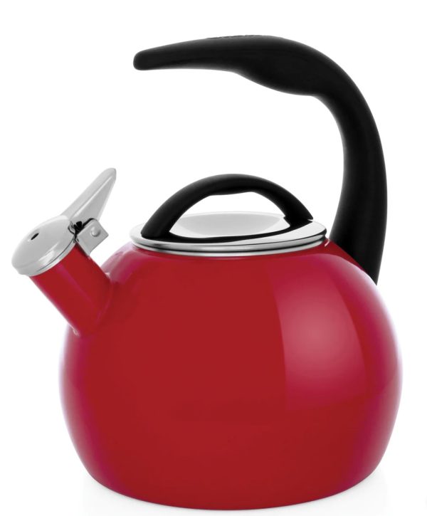 Teakettle - Enamel on Steel, Anniversary, Red