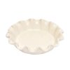 Pie Dish - Clay, Deep, Ruffled