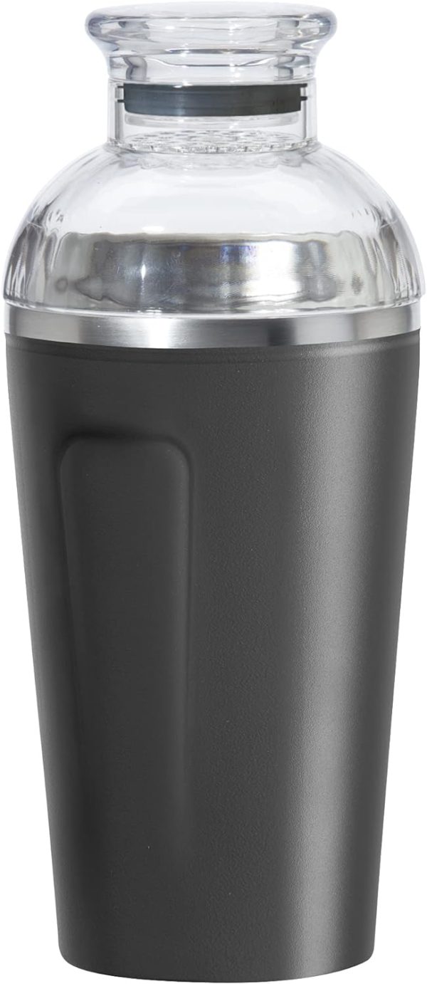 Cocktail Shaker - Groove, Black