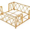 Napkin Caddy - Luncheon, Arch, Gold, Leaf