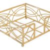 Napkin Caddy - Cocktail, Wave, Gold Leaf