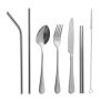 Personal Cutlery Case Gray 8pcs - Image 2