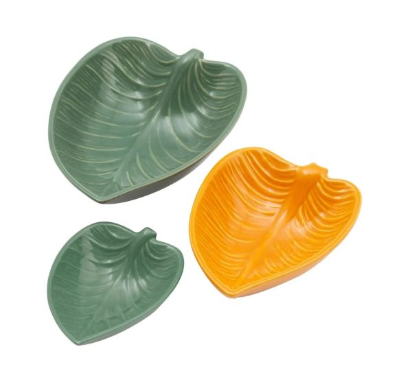ITF Set of 3 Leaf Dishes
