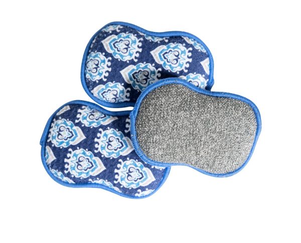 re:usable Sponges - Ajra, Navy, Set of 3