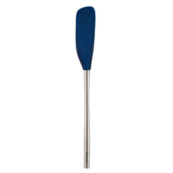 Jar Scraper - Flex-Core, Stainless Steel Handle, Deep Indigo