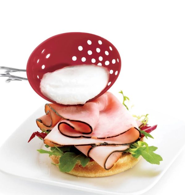 Egg Poacher - 2 Piece Set, Red