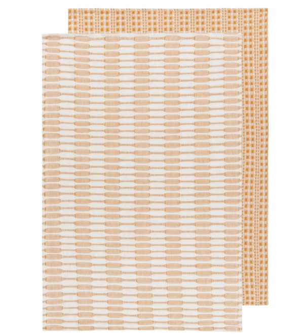 Teatowel - Abode, Ochre, Set of 2