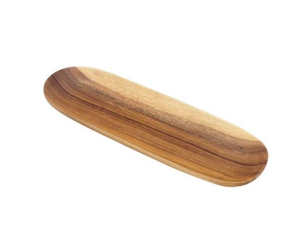 Tray - Oval, Bread, 16.5x5.5", Acaciaware