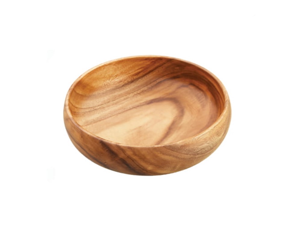 Bowl - Round, Calabash, 6" D, 2" H, Acaciaware