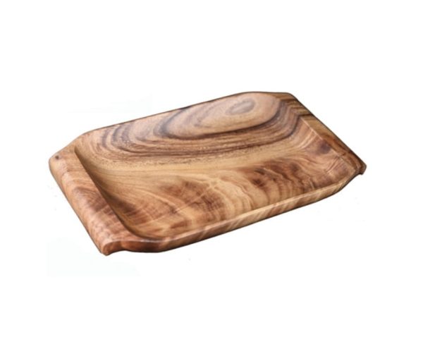 Tray - Rectangle with Handles, 16x10, Acaciaware