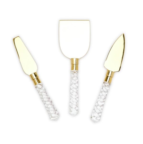 Cheese Knives - Crystal Clear, Set of 3
