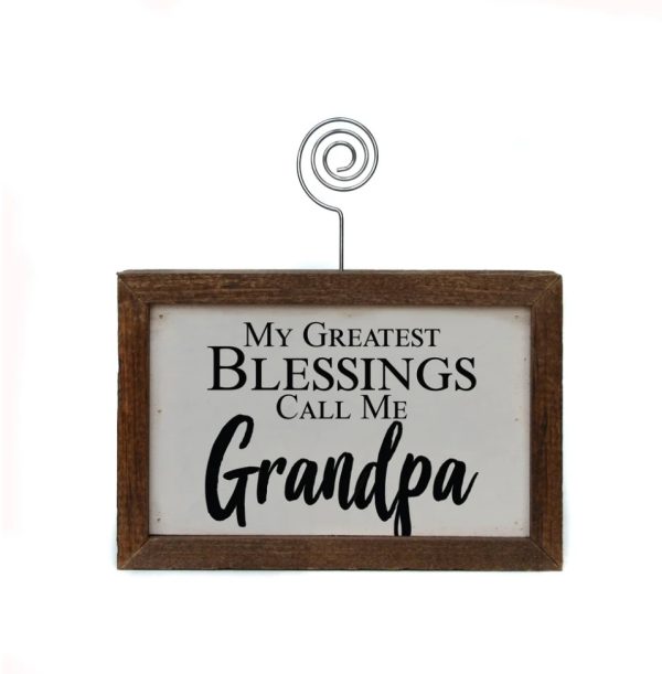 Tabletop Frame - 6x4, My Greatest Blessings Call Me Grandpa