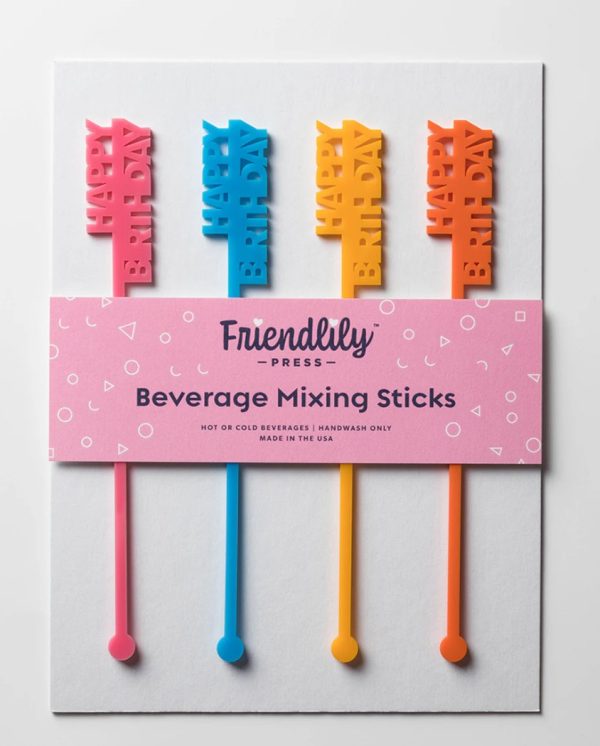 Charcuterie/Cupcake Picks - Happy Birthday, Set of 12