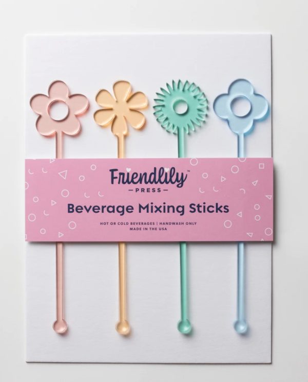 Charcuterie/Cupcake Picks - Retro Flowers, Set of 12