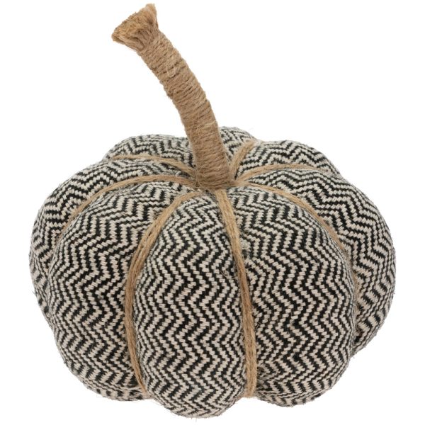 Pumpkin - Chevron, Medium, Black & Cream