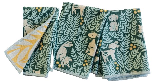 mighty mini - Nuthatch Dog Park, Navy, Reversible, Set of 3