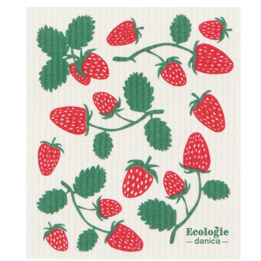 Swedish Dishcloth - Strawberries