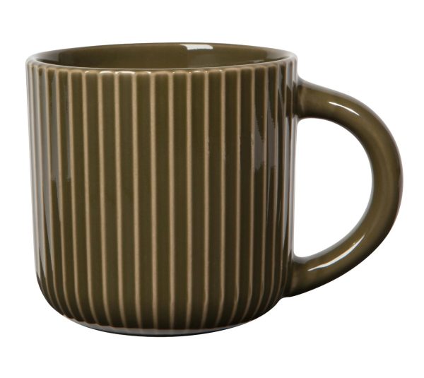 Mug - Fluted, Olive Branch