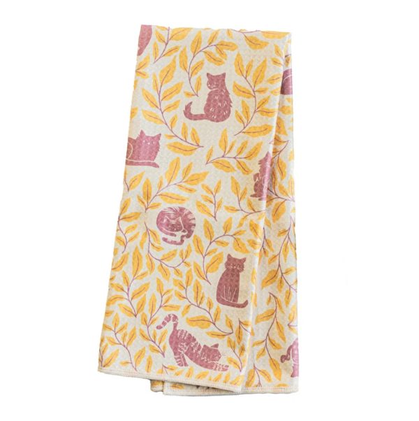 Anywhere Towel - Nuthatch Cat Club, Reversible