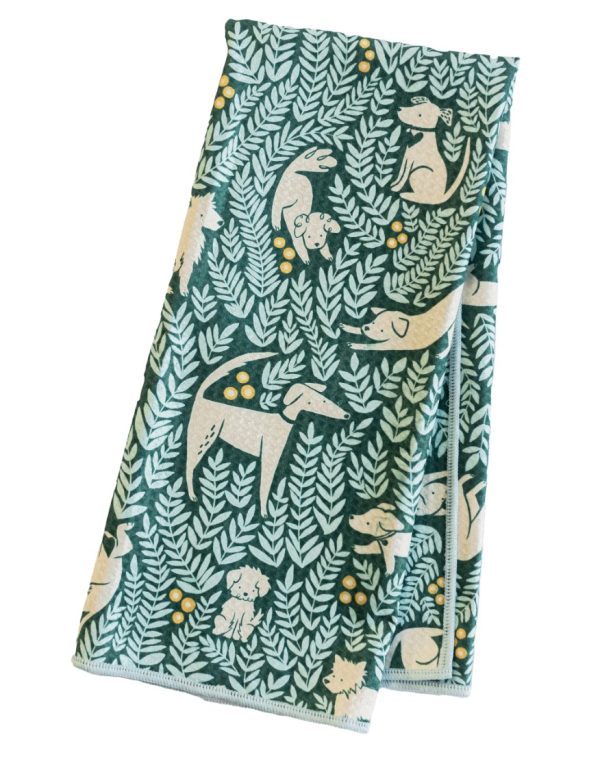 Anywhere Towel - Nuthatch Dog Park, Reversible