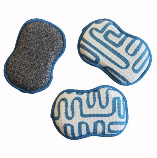 re:usable Sponges - Doodle, Blue
