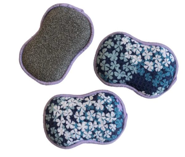 re:usable Sponges - Hydrandea, Navy