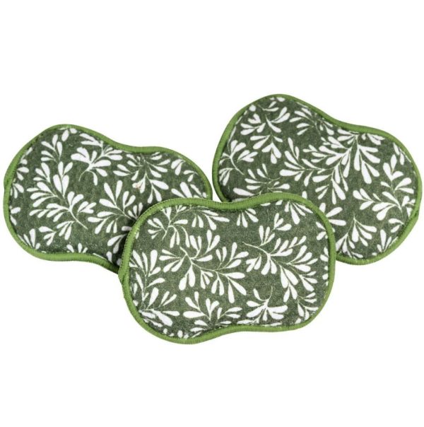 re:usable Sponges - Herbage, Garden Green, Set of 3