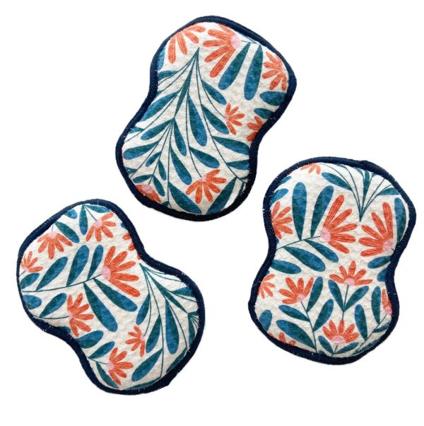 re:usable Sponges - Snowflora, RJW, Eggnog, Set of 3