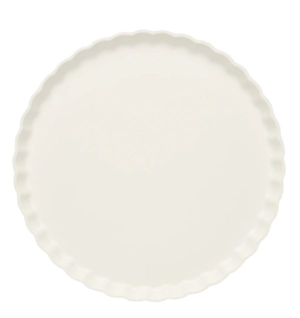 Dinner Plate  - Eco, Pleated, White, 8 Count