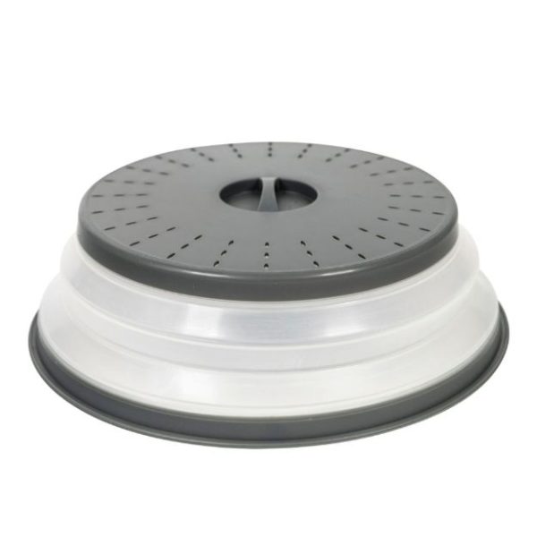 Microwave Food Cover - Collapsible, Large, Charcoal