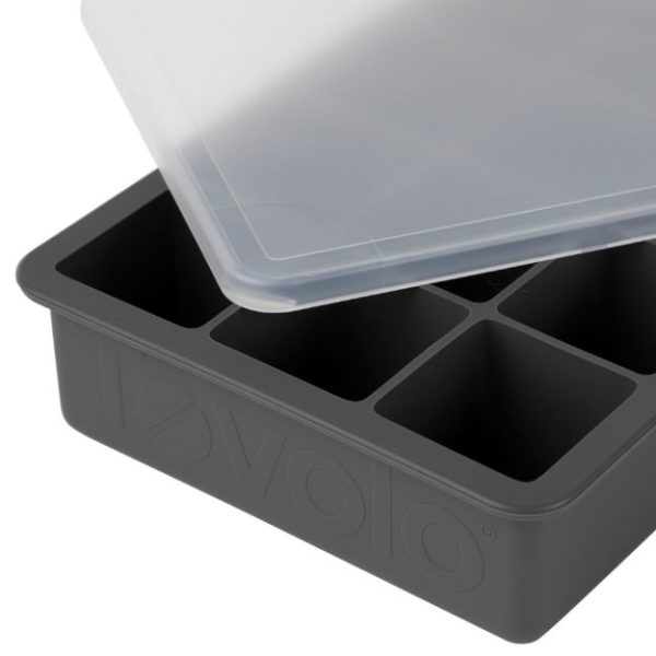 Perfect Cube Ice Tray w/Lid - Charcoal
