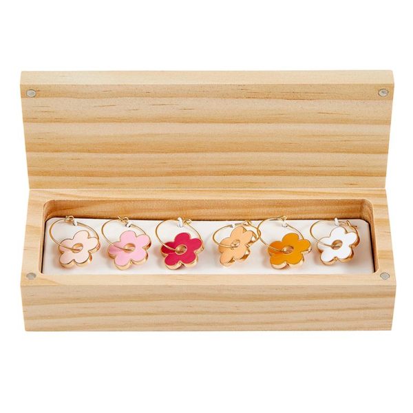 Wine Charms - Daisy, Charmed, in Wood Box - Image 2