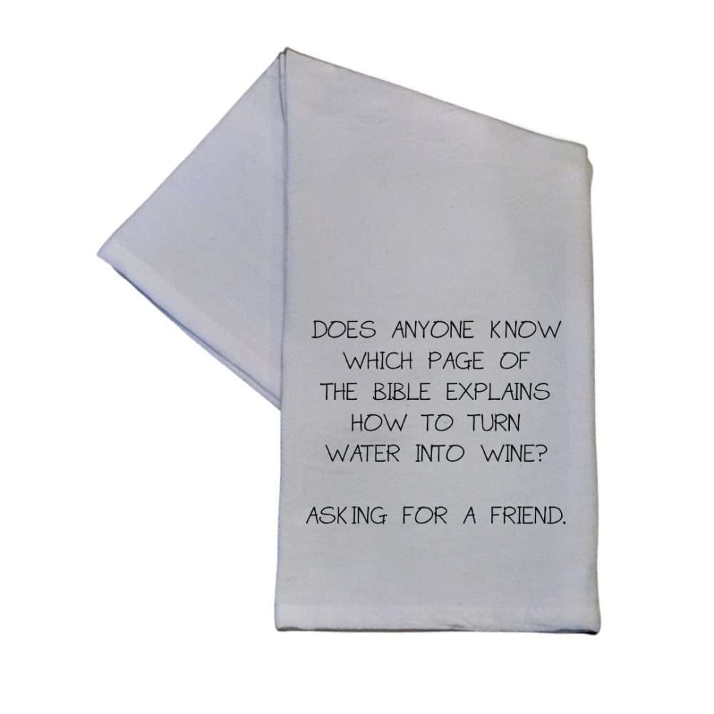 Tea Towel - How to Turn Water into Wine
