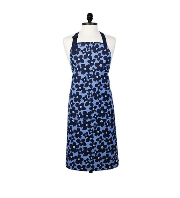 Apron - Designer Print, Periwinkle Floral