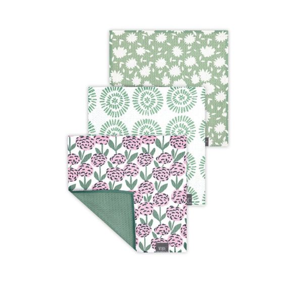 Dishcloth - Vibe, Recycled, Set of 3, Dandy