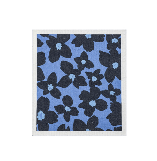 Sponge Cloth - Periwinkle Floral