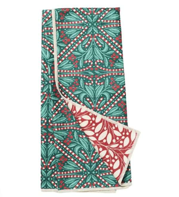 anywhere towel - Candy Maze, Dark Green, RJW, Reversible