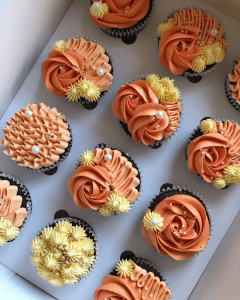 Fall Florals cupcake
