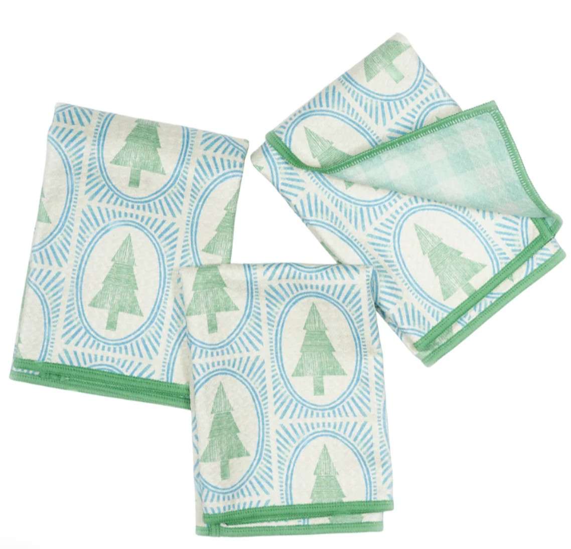 mighty minis - Winter Grove, Robins Egg, Marie Le Moal, Reversible, Set of 3