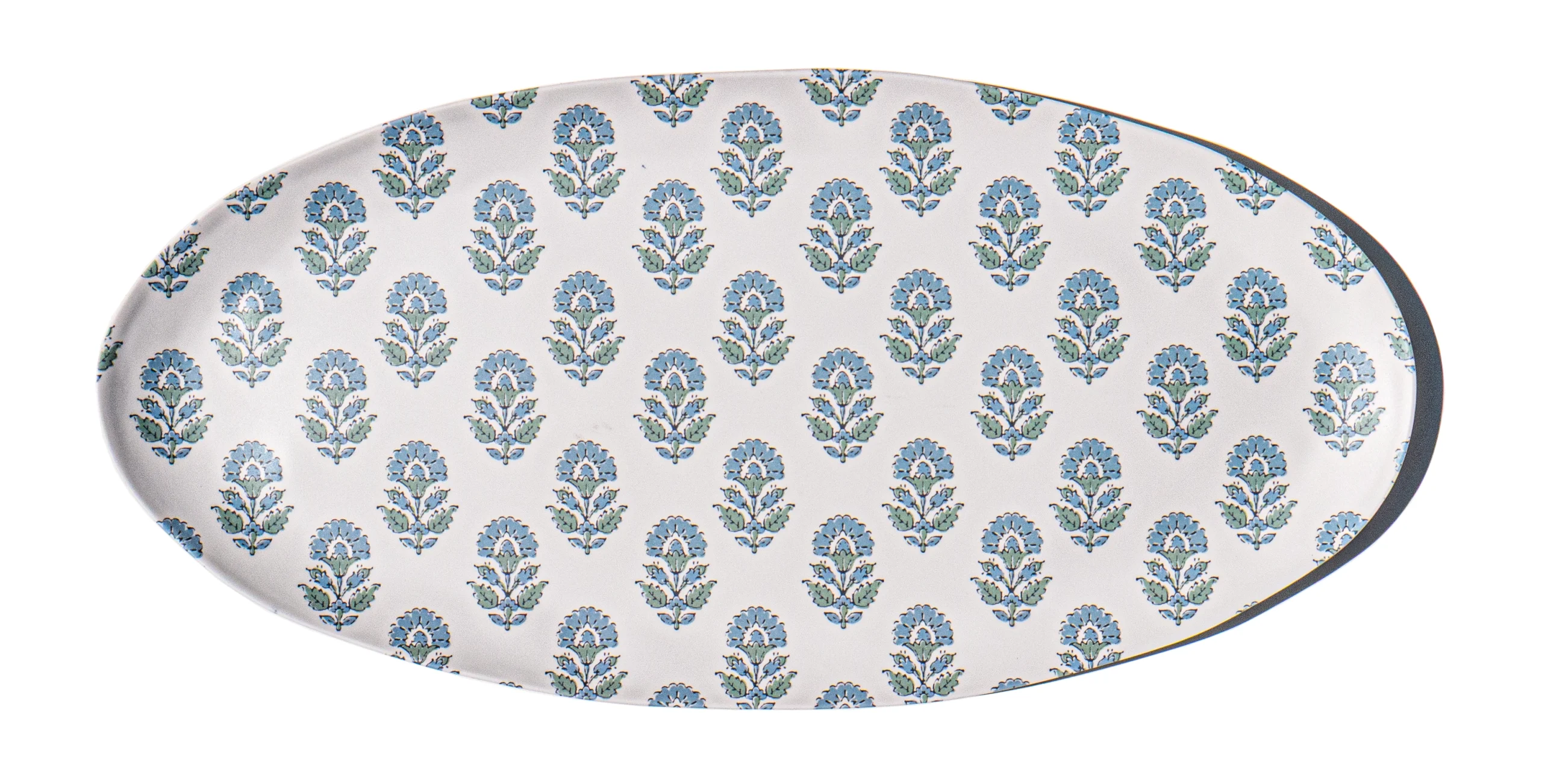Platter - Oval, Kashmir, Cool, Melamine