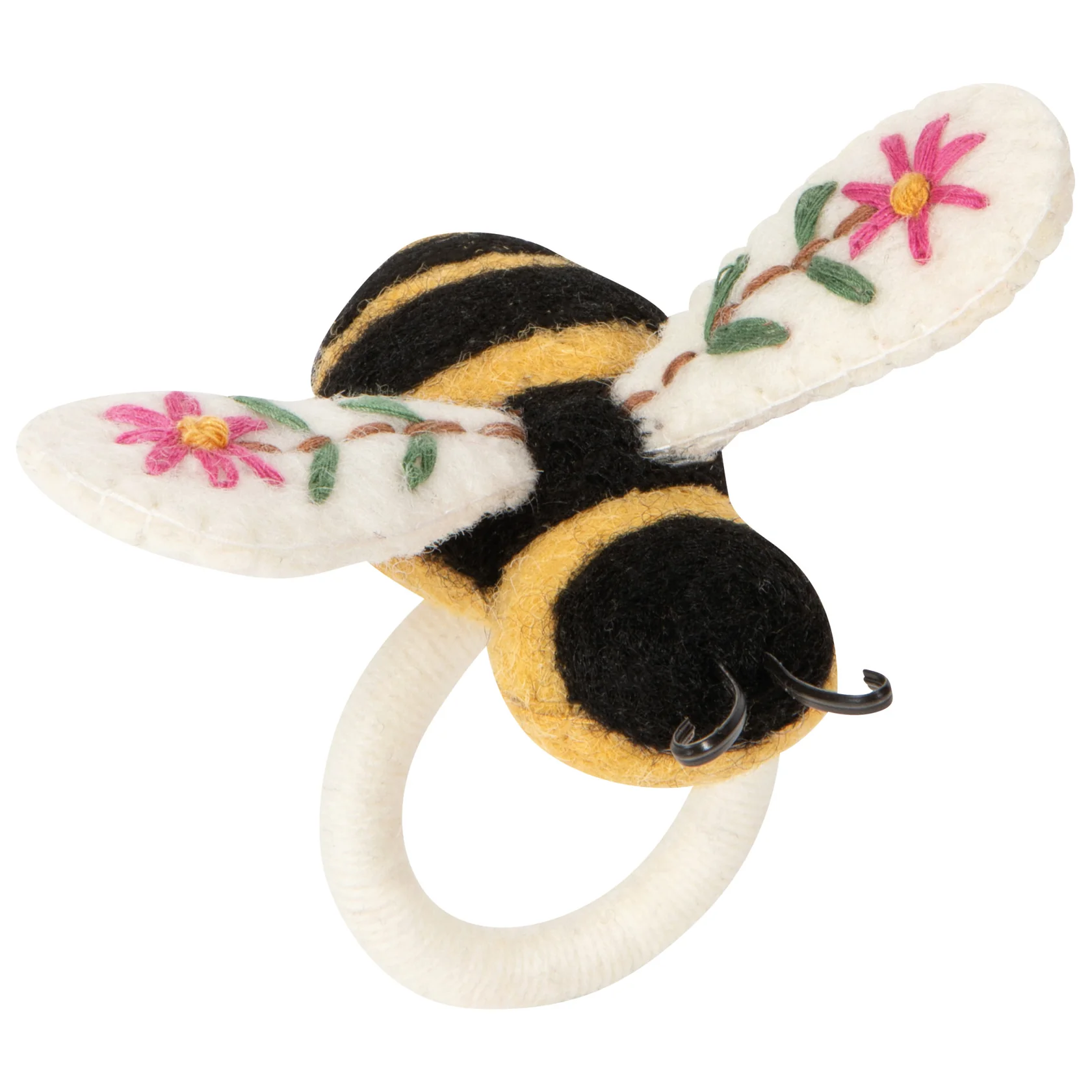 Napkin Ring - Felt, Bee Garden