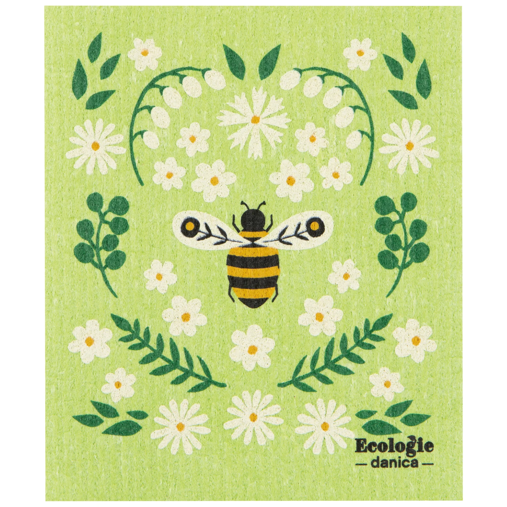 Swedish Dishcloth - Bee Garden