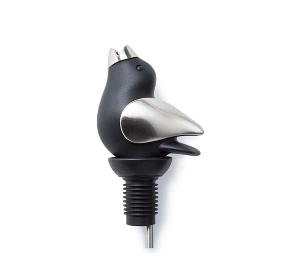 Wine Pourer - Black/Chrome