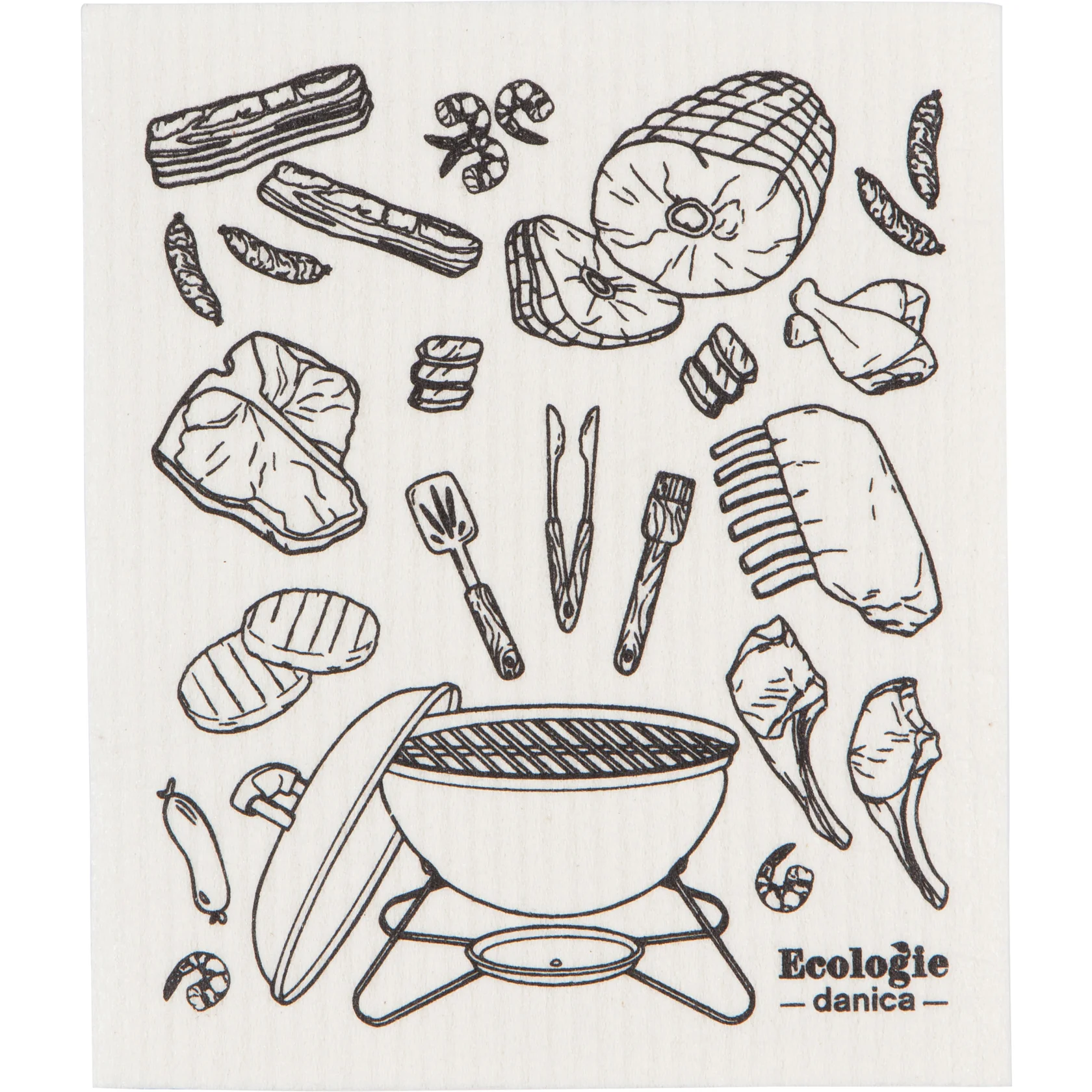 Swedish Dishcloth - On the Grill