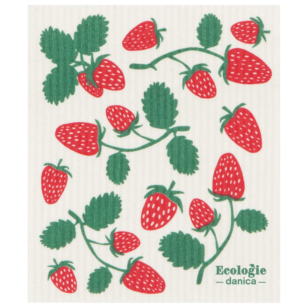 Swedish Dishcloth - Strawberries